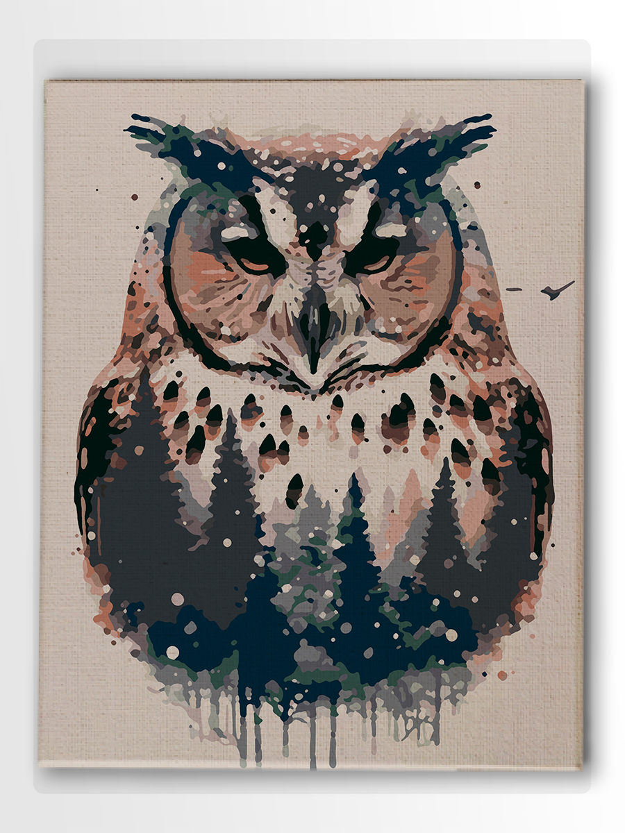 

Картина интерьерная Rolls-TDG 40х50см, Лесная сова, натуральный холст, натуральный холст 100%, 280 гр/м кв + экопечать