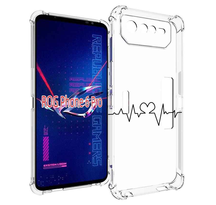 

Чехол MyPads диаграмма-любви для Asus ROG Phone 6 Pro, Прозрачный, Tocco