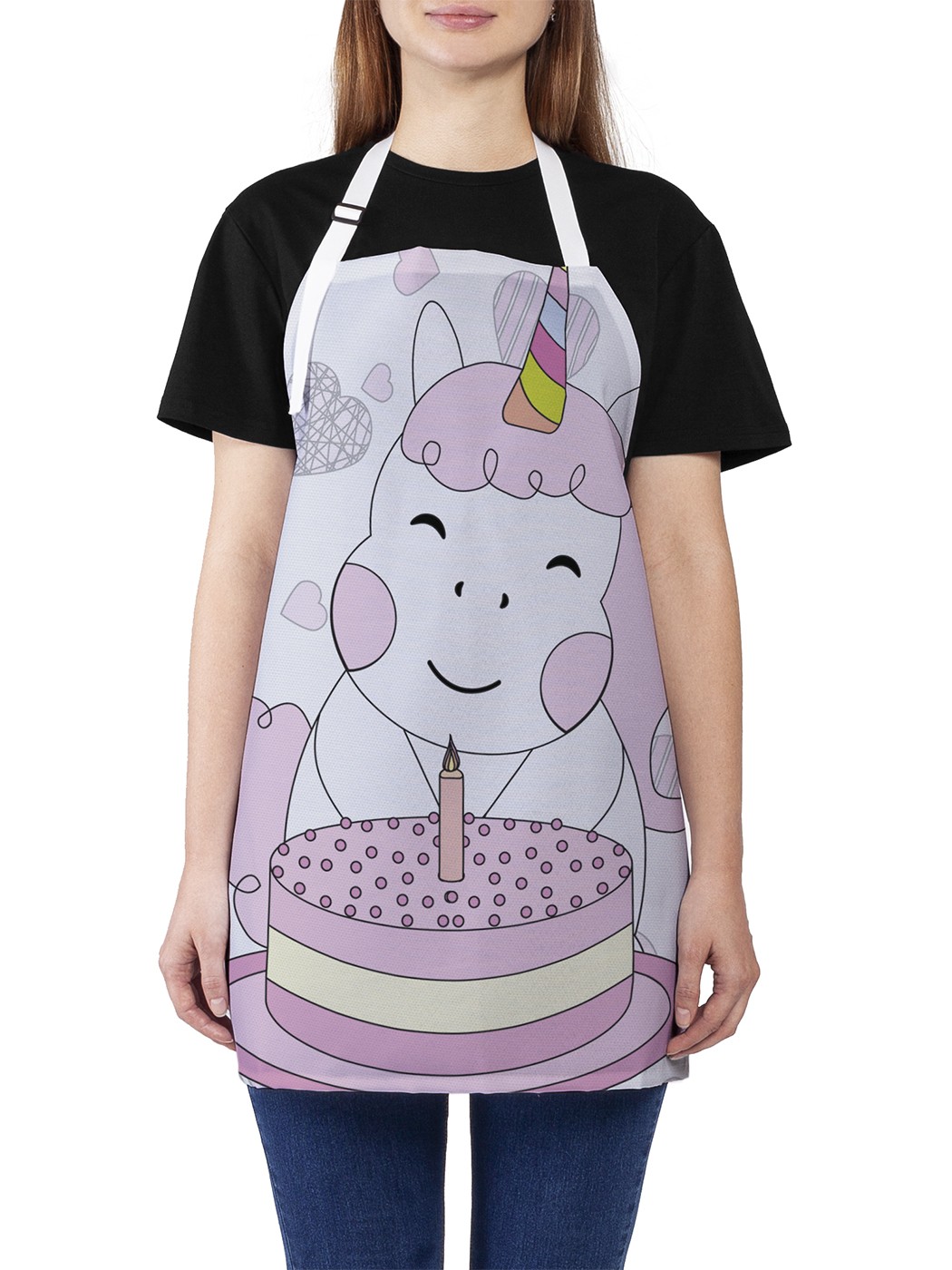 

Фартук женский JoyArty для готовки "Единорог одногодка", универсальный размер, Фиолетовый