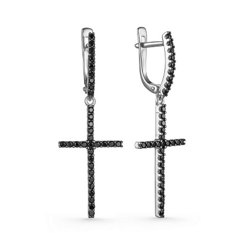 Серьги подвески из серебра Dewi 901022052, фианит