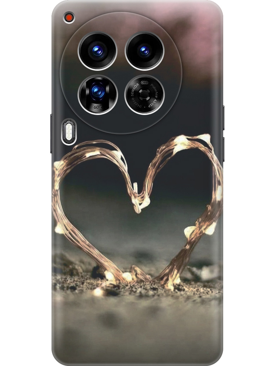 

Силиконовый чехол на Tecno Camon 30 Premier 5g с принтом "Светящееся сердце", Прозрачный;желтый;черный, 782633091