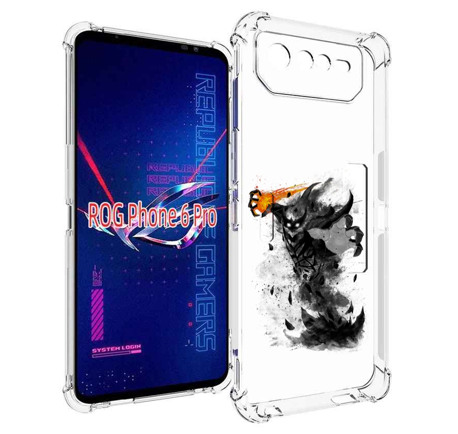 

Чехол MyPads nevermore черно белый для Asus ROG Phone 6 Pro, Прозрачный, Tocco