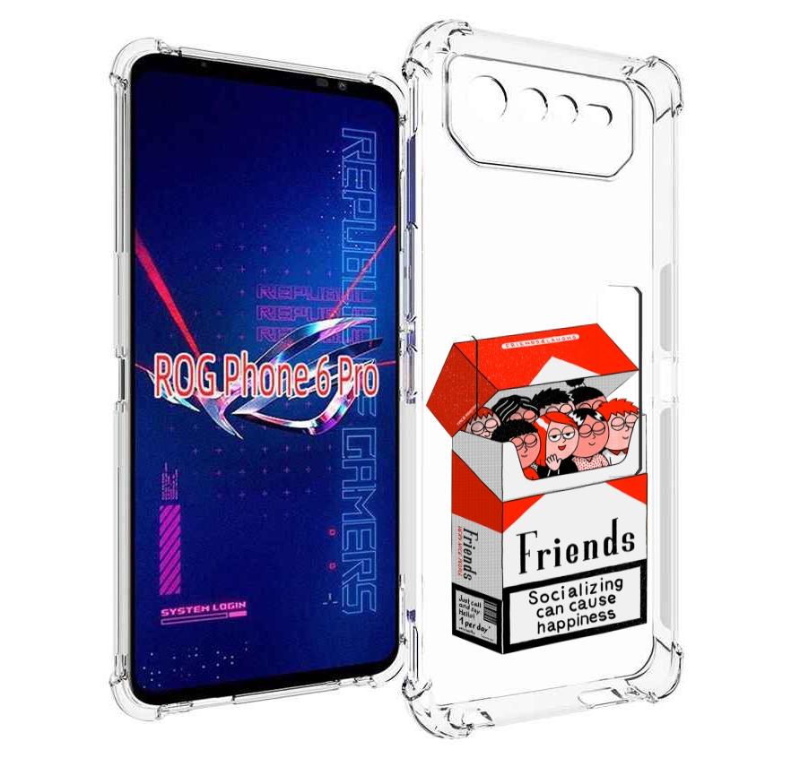 

Чехол MyPads друзья для Asus ROG Phone 6 Pro, Прозрачный, Tocco