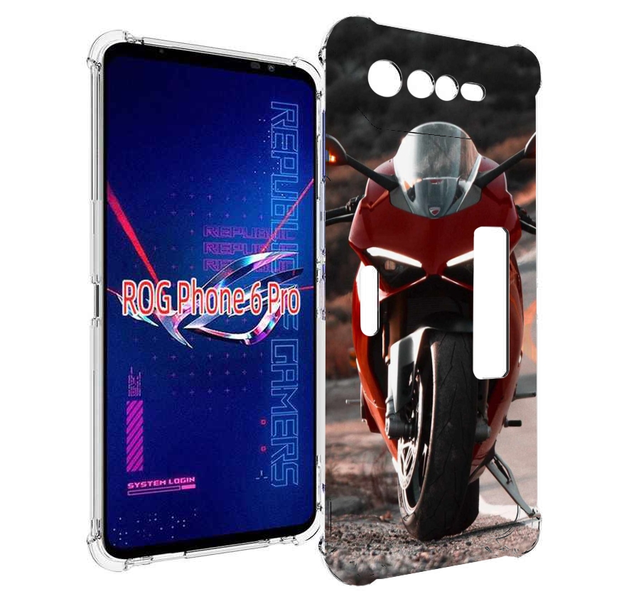 

Чехол MyPads дукати мотоцикл для Asus ROG Phone 6 Pro, Прозрачный, Tocco