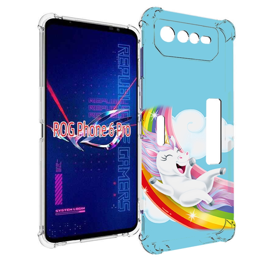 

Чехол MyPads единорог-на-радуге для Asus ROG Phone 6 Pro, Прозрачный, Tocco