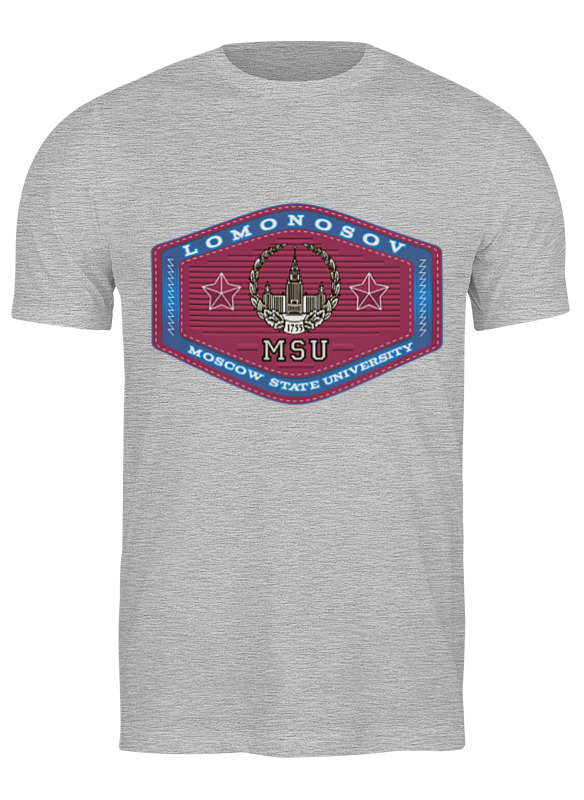 

Футболка мужская Printio Мужская мгу серая 3XL, Серый, Мужская мгу