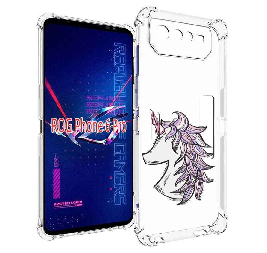 

Чехол MyPads единорог-рисунок для Asus ROG Phone 6 Pro, Прозрачный, Tocco