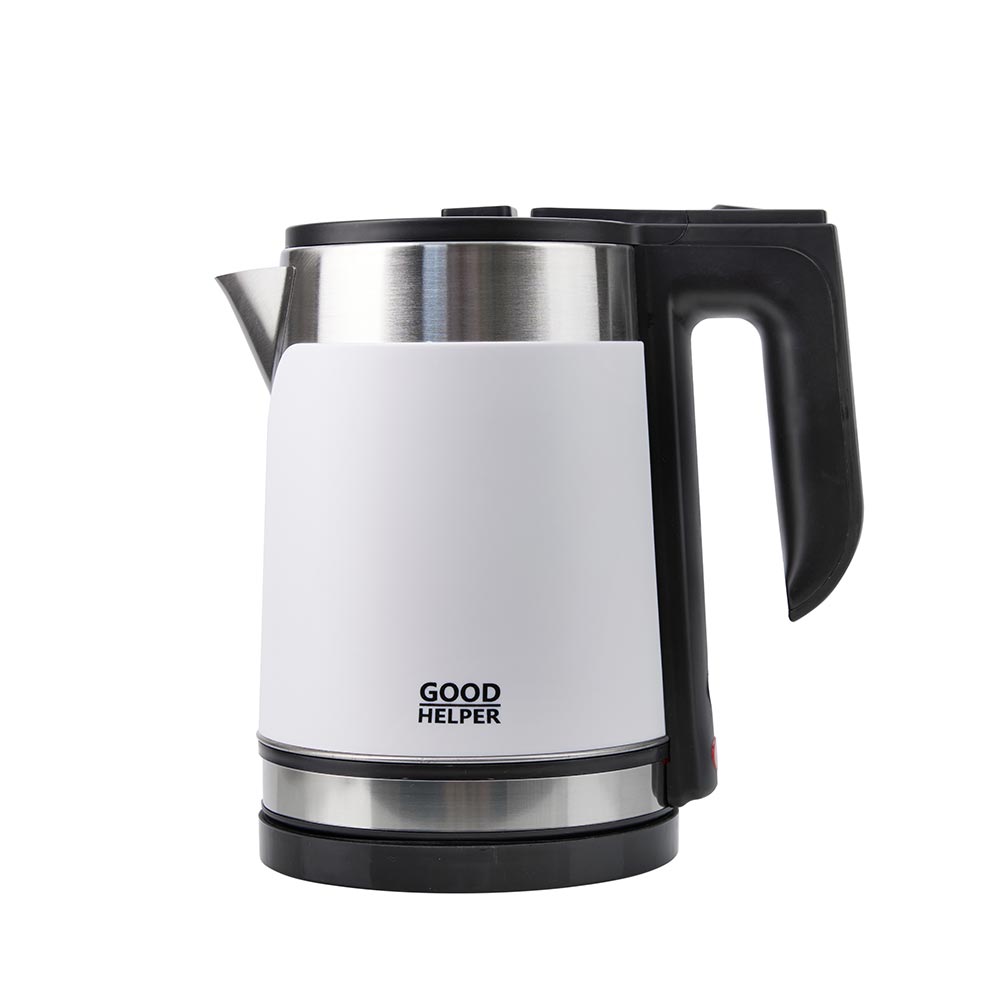 Чайник электрический Goodhelper KPS-185C 1.8 л серебристый, белый чайник электрический goodhelper kps 185c 1 8 л белый