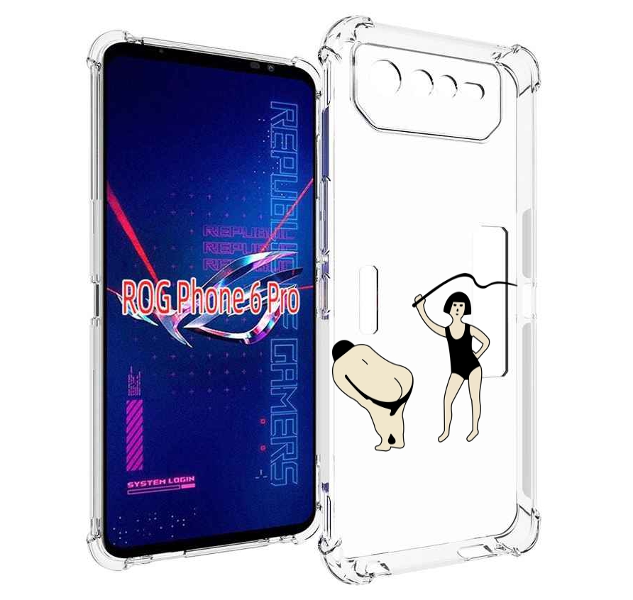

Чехол MyPads женщина-наказывает для Asus ROG Phone 6 Pro, Прозрачный, Tocco