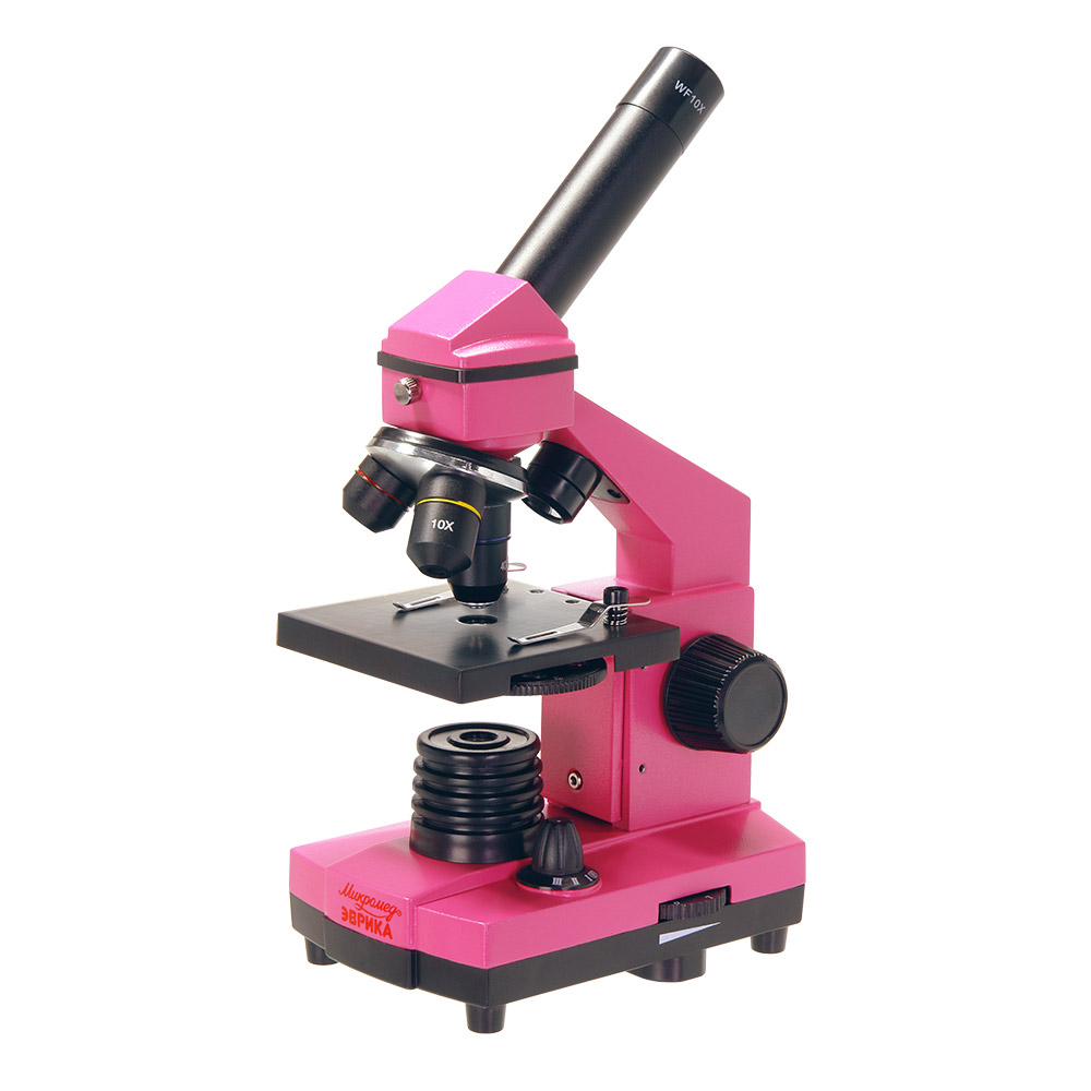 Микроскоп школьный в кейсе Эврика 40х-400х Микромед 25449 микроскоп школьный микромед эврика 40х 400х в кейсе лайм