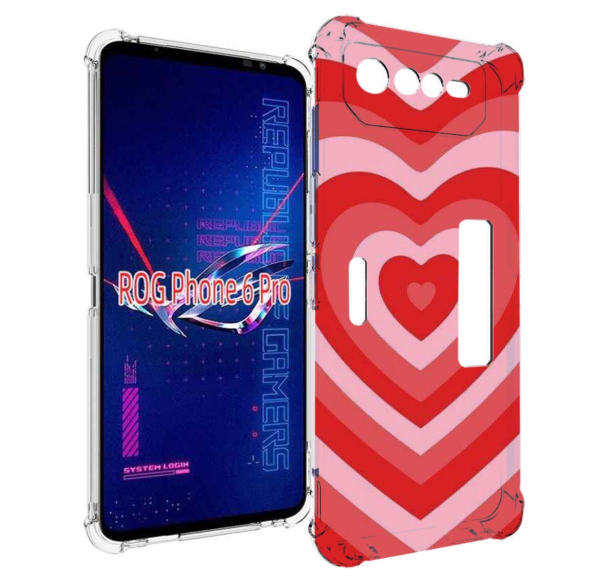 

Чехол MyPads завораживающее сердце женский для Asus ROG Phone 6 Pro, Прозрачный, Tocco