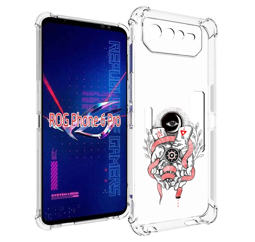 

Чехол MyPads абстрация связанные руки для Asus ROG Phone 6 Pro, Прозрачный, Tocco