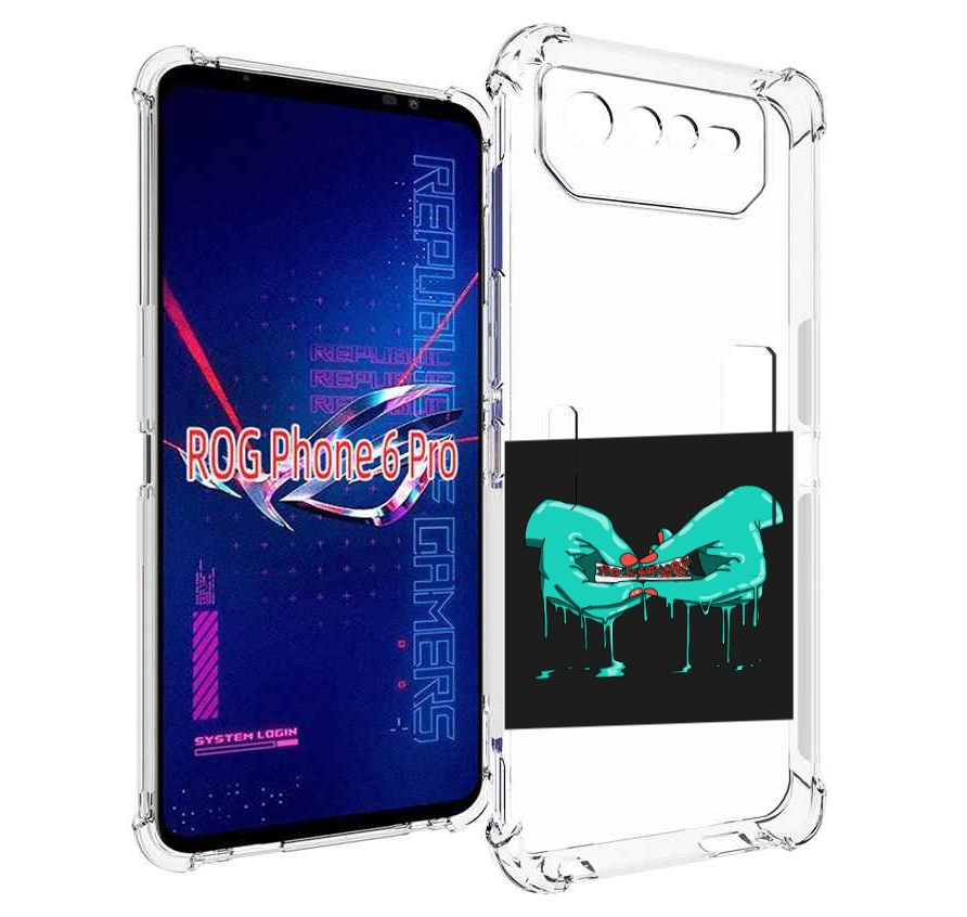 

Чехол MyPads закручиваю-розочки для Asus ROG Phone 6 Pro, Прозрачный, Tocco
