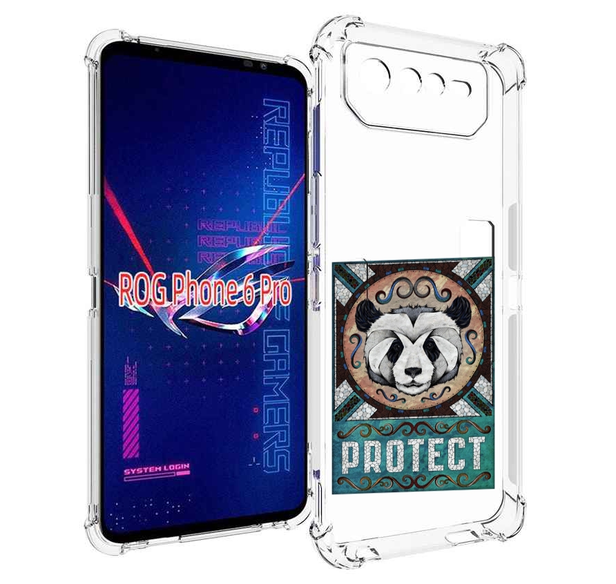 

Чехол MyPads защита панды для Asus ROG Phone 6 Pro, Прозрачный, Tocco