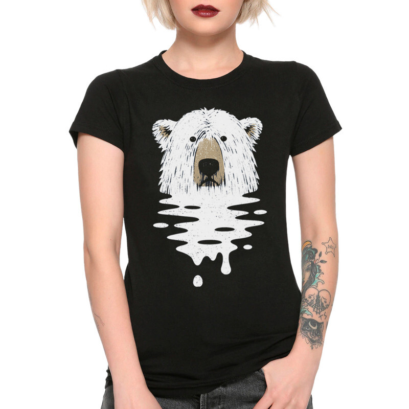 фото Футболка женская dream shirts белая медведь 553078111 белая m