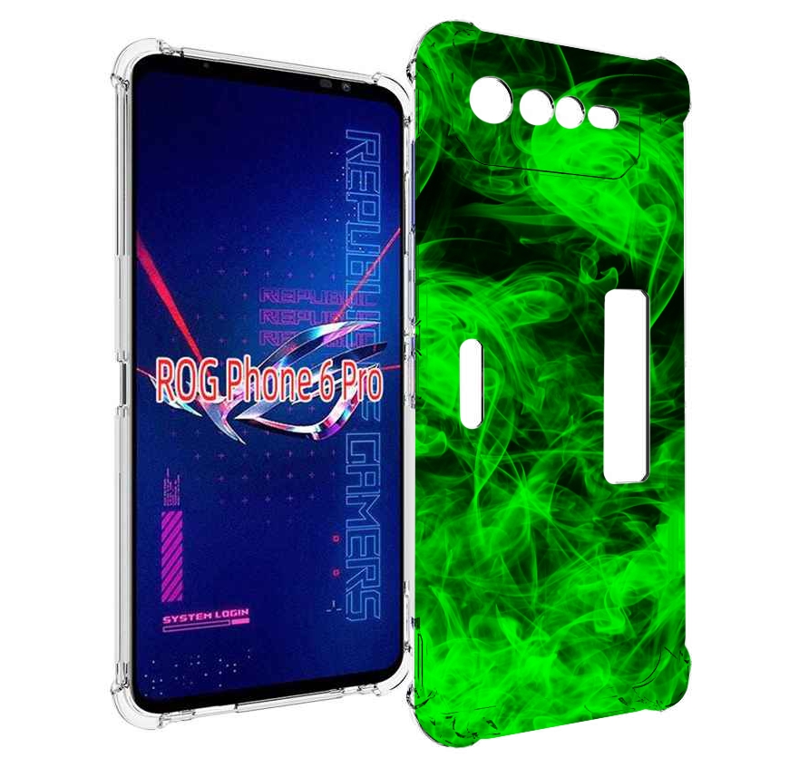 

Чехол MyPads зеленый-дымок для Asus ROG Phone 6 Pro, Прозрачный, Tocco