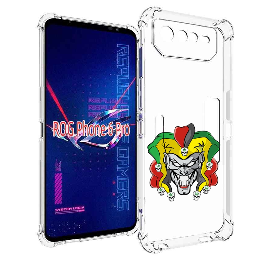 

Чехол MyPads злодей-клоун для Asus ROG Phone 6 Pro, Прозрачный, Tocco