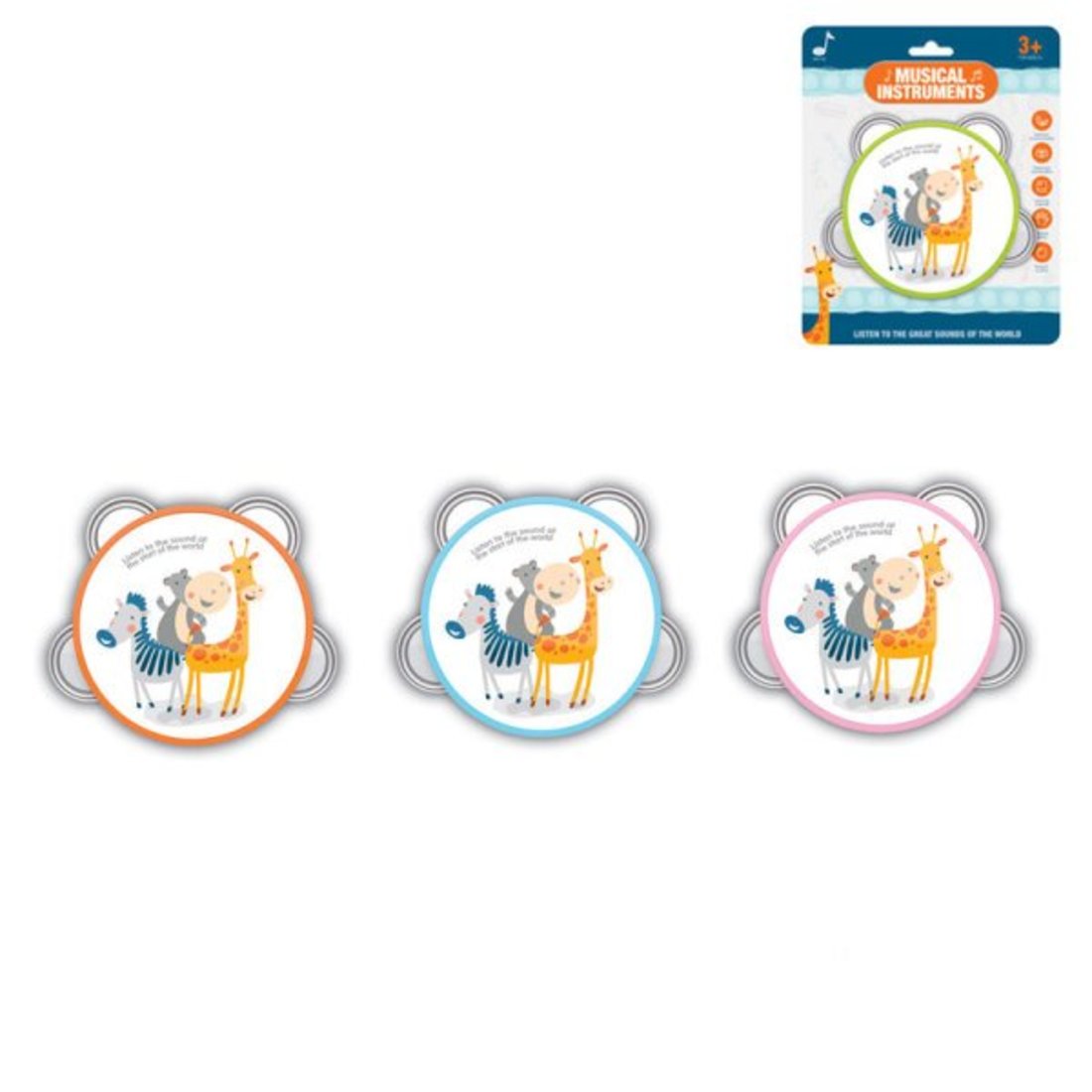 

Бубен 13 см, арт. 200667442 Наша Игрушка 200667442, 200667442