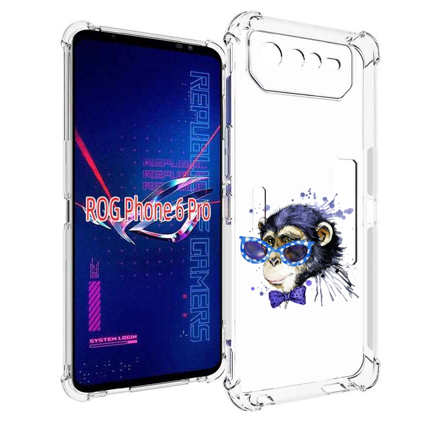 

Чехол MyPads акварельная обезьяна для Asus ROG Phone 6 Pro, Прозрачный, Tocco