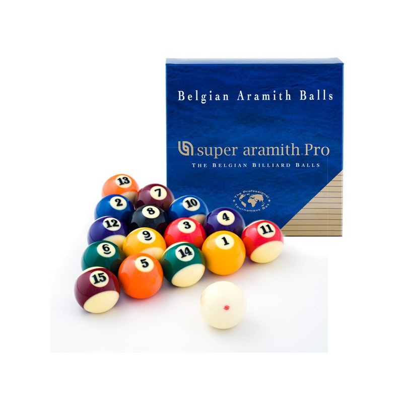 

Шары Super Aramith Pro Pool 57,2мм в кейсе, белый биток, Pro Pool