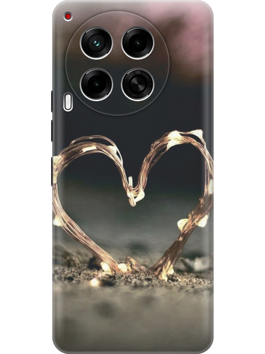 

Силиконовый чехол на Tecno Camon 30 4g / 30 5g с принтом "Светящееся сердце", Прозрачный;желтый;черный, 782632491