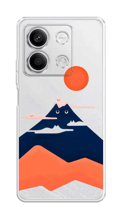 

Чехол на Xiaomi Redmi Note 13 5G "Кот-гора", Черный;оранжевый, 320050-1