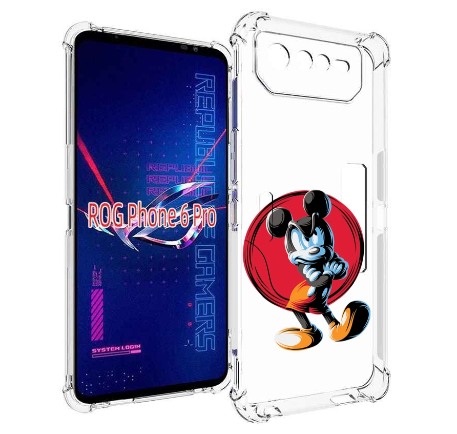 

Чехол MyPads злой-микки для Asus ROG Phone 6 Pro, Прозрачный, Tocco