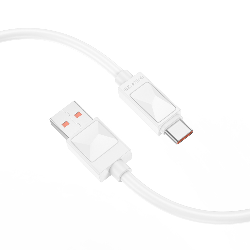 

Кабель USB Type-C-USB Borofone BX109a 1м белый, BX109a