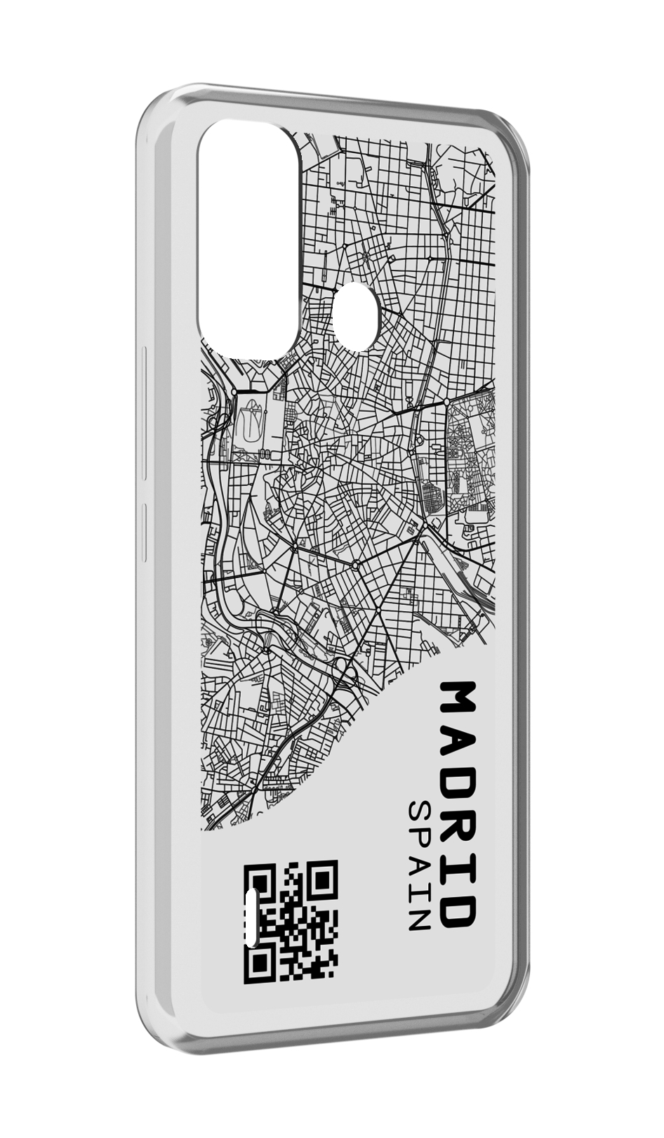 

Чехол MyPads схема-мадрид для ITEL A49 / A58 / A58 Pro, Прозрачный, Tocco