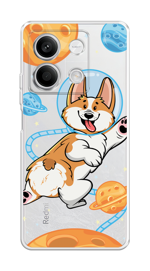 

Чехол на Xiaomi Redmi Note 13 5G "Корги-космонавт", Голубой;бежевый;белый, 320050-1