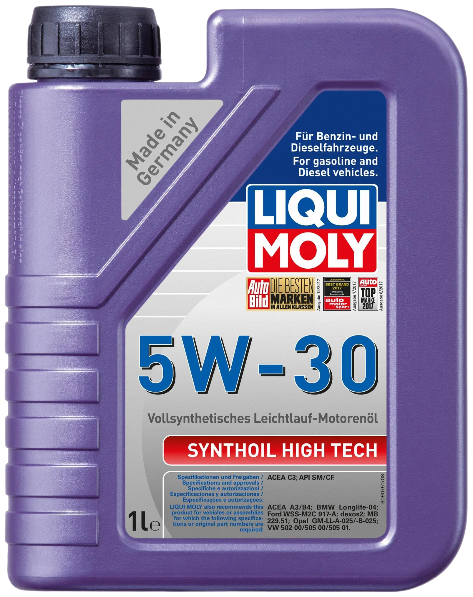 Синтетическое Моторное Масло Synthoil High Tech 5W-30 (1Л.)