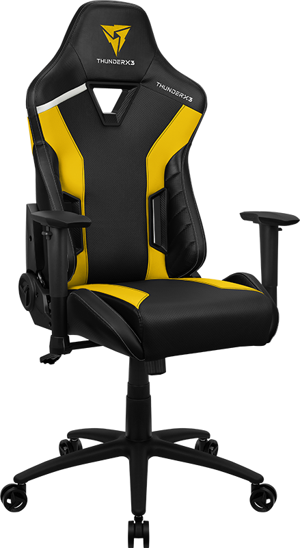 Кресло компьютерное игровое ThunderX3 TC3 Bumblebee Yellow, желтый/черный