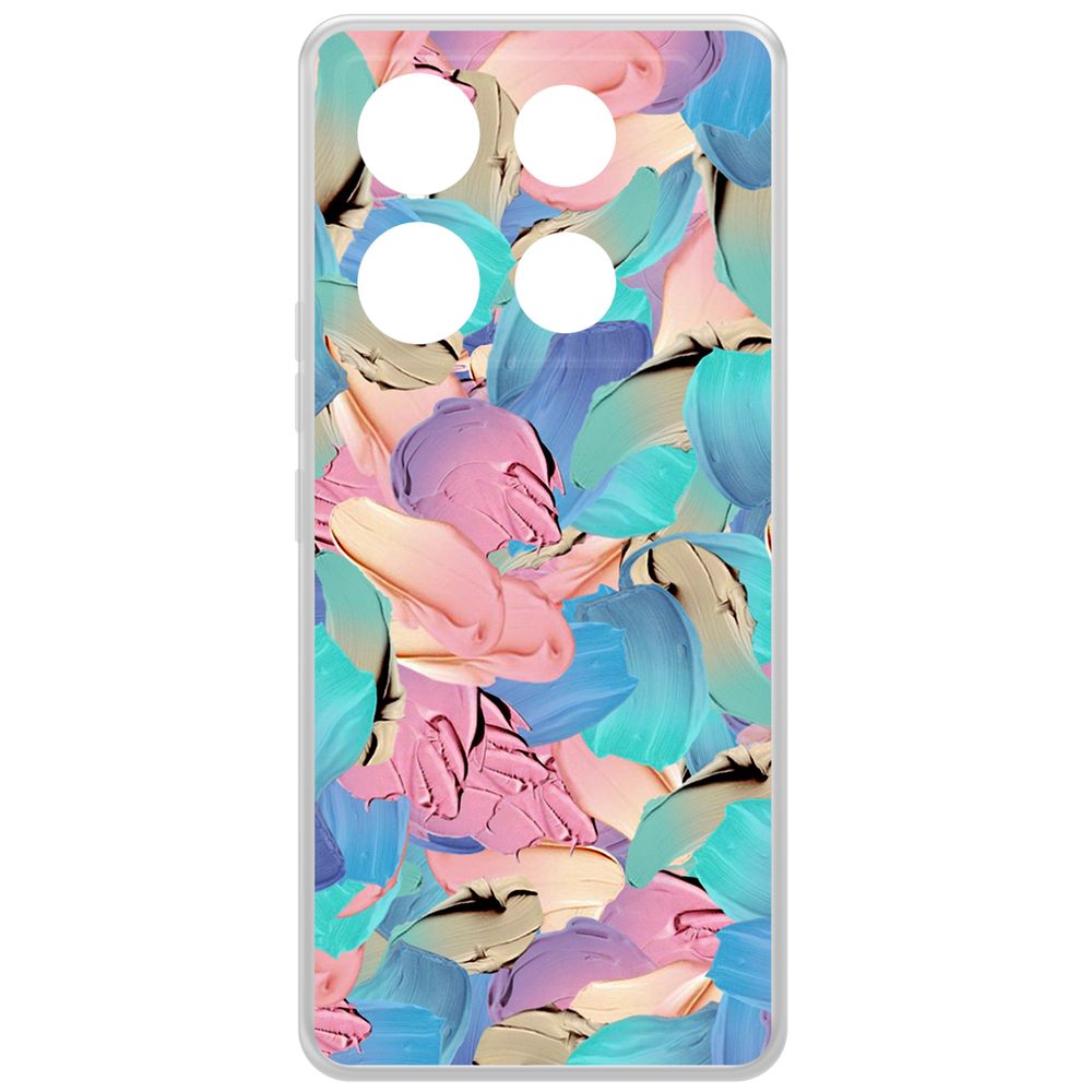 

Чехол-накладка Krutoff Clear Case Абстракт краска для INFINIX Note 40 Pro 5G, Прозрачный