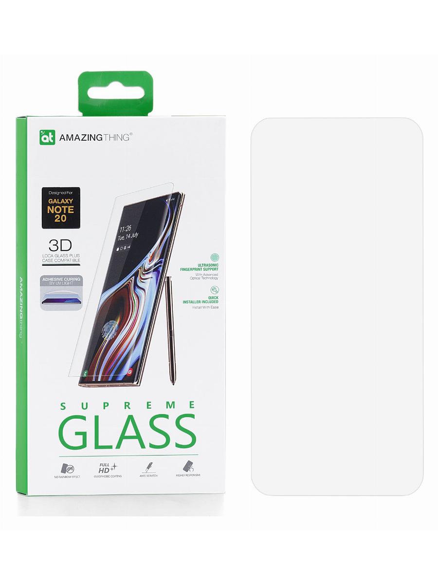 фото Защитное стекло samsung galaxy note 20 amazingthing uv-full glue 3d transparent