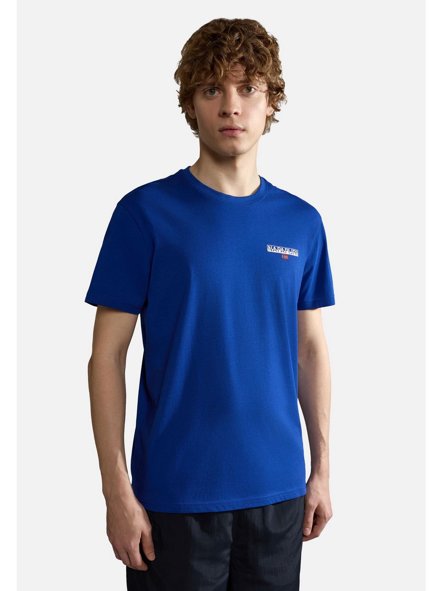 

Футболка мужская Napapijri NA622O09E синяя 2XL, Синий, NA622O09E