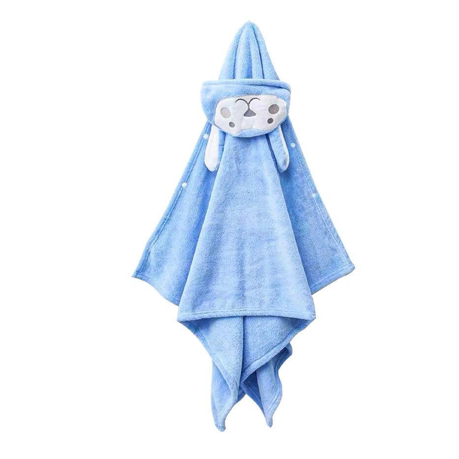 

Полотенце детское с капюшоном Baby Design, 70x140, 2323_голуб, Голубой, пологолуб