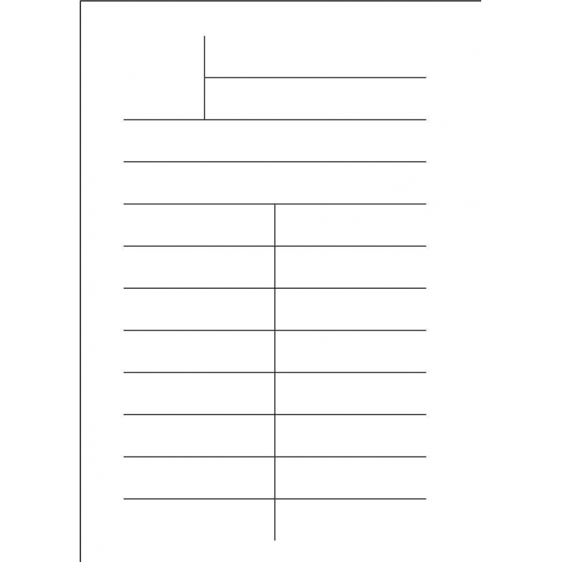 

Бланк Книжный формуляр.6.5х10.5,газетн., 1000 шт./уп. КЖ-953