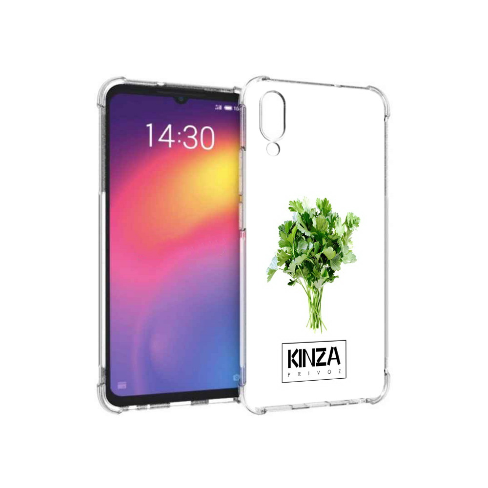 

Чехол MyPads Tocco для Meizu Note 9 Бренд Кинза (PT134513.88.35), Прозрачный, Tocco