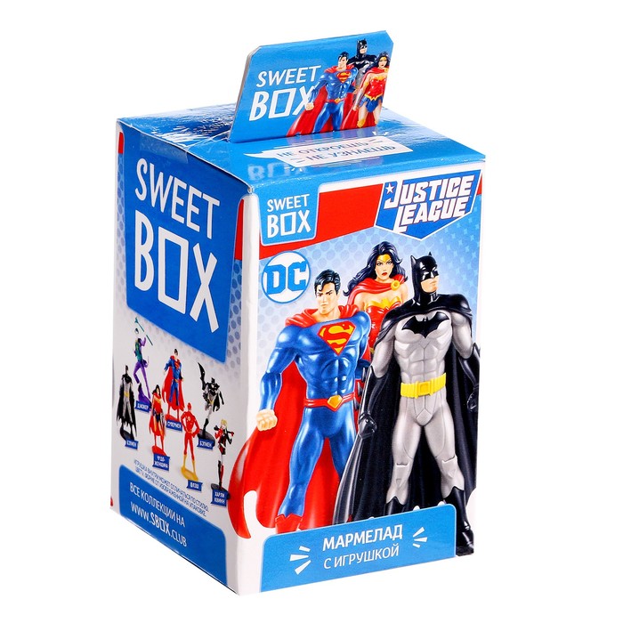 Игрушка Justice League + Мармелад Sweet Box 10 г