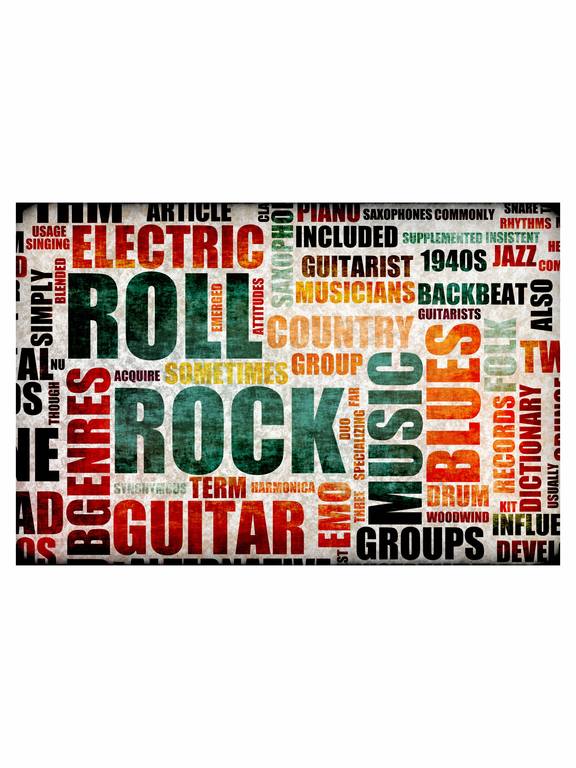 

Картины на экокоже Ultra market KK60X20 АРТ Rock music, Картины на экокоже