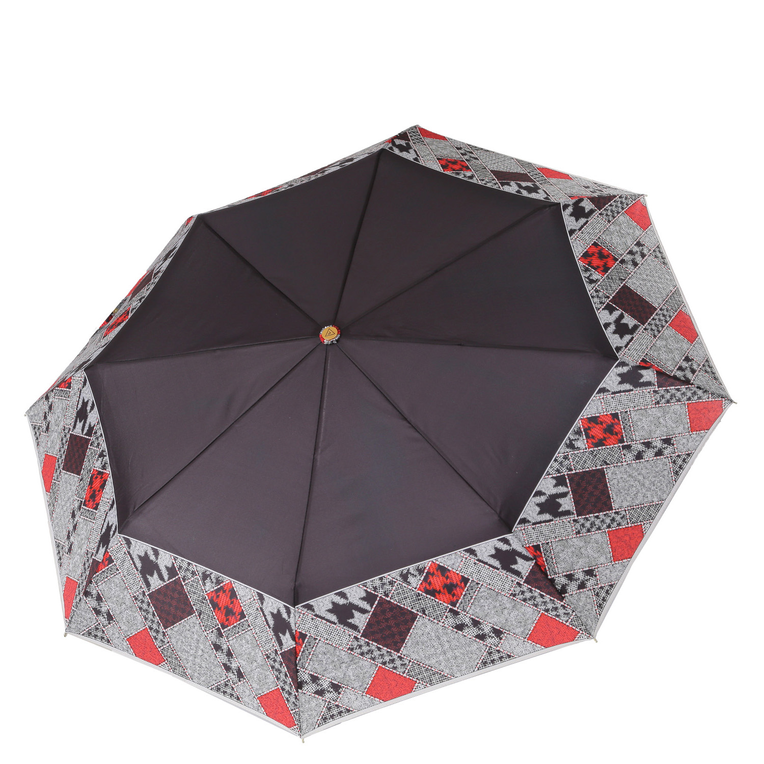Зонт складной женский автоматический FABRETTI L-20158-2, черный