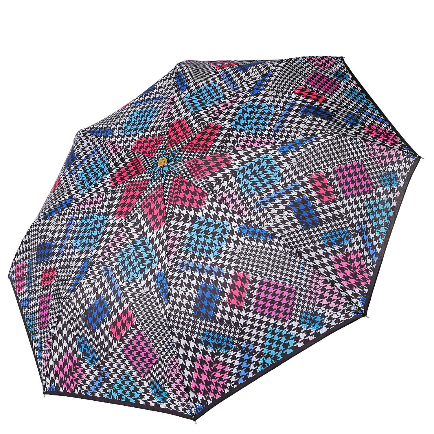 Зонт складной женский автоматический FABRETTI L-20161-8, синий