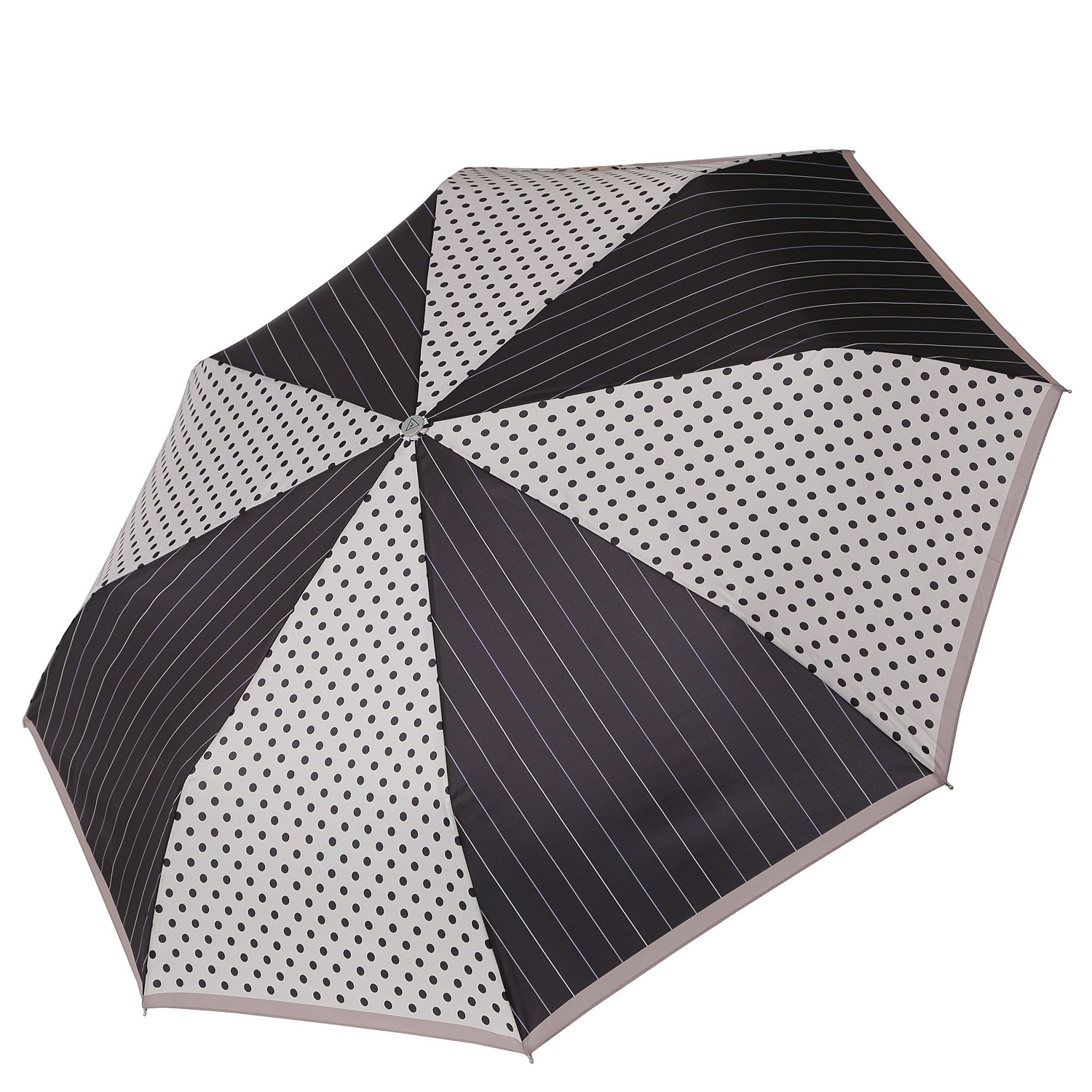 Зонт складной женский автоматический FABRETTI L-20163-2, черный
