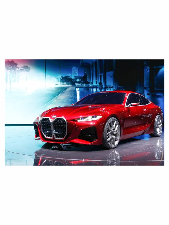 

Картины на экокоже Ultra market KK60X20 Транспорт BMW concept 4, Картины на экокоже