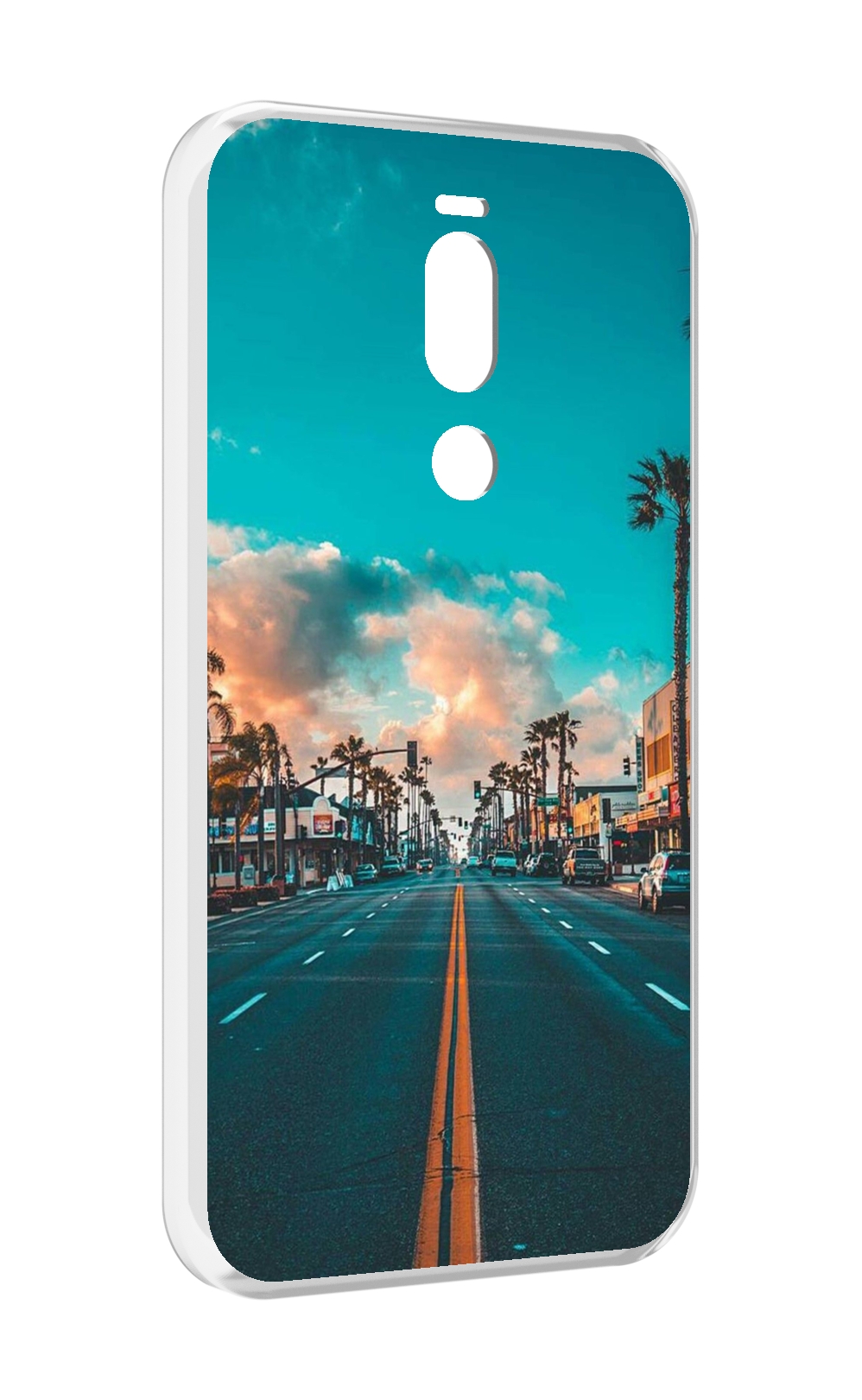 

Чехол Mypads Дорога-В-Лос-Анджелес Для Meizu X8, Прозрачный, Tocco