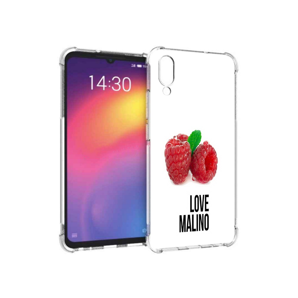 

Чехол MyPads Tocco для Meizu Note 9 Бренд лове малино (PT134513.88.36), Прозрачный, Tocco