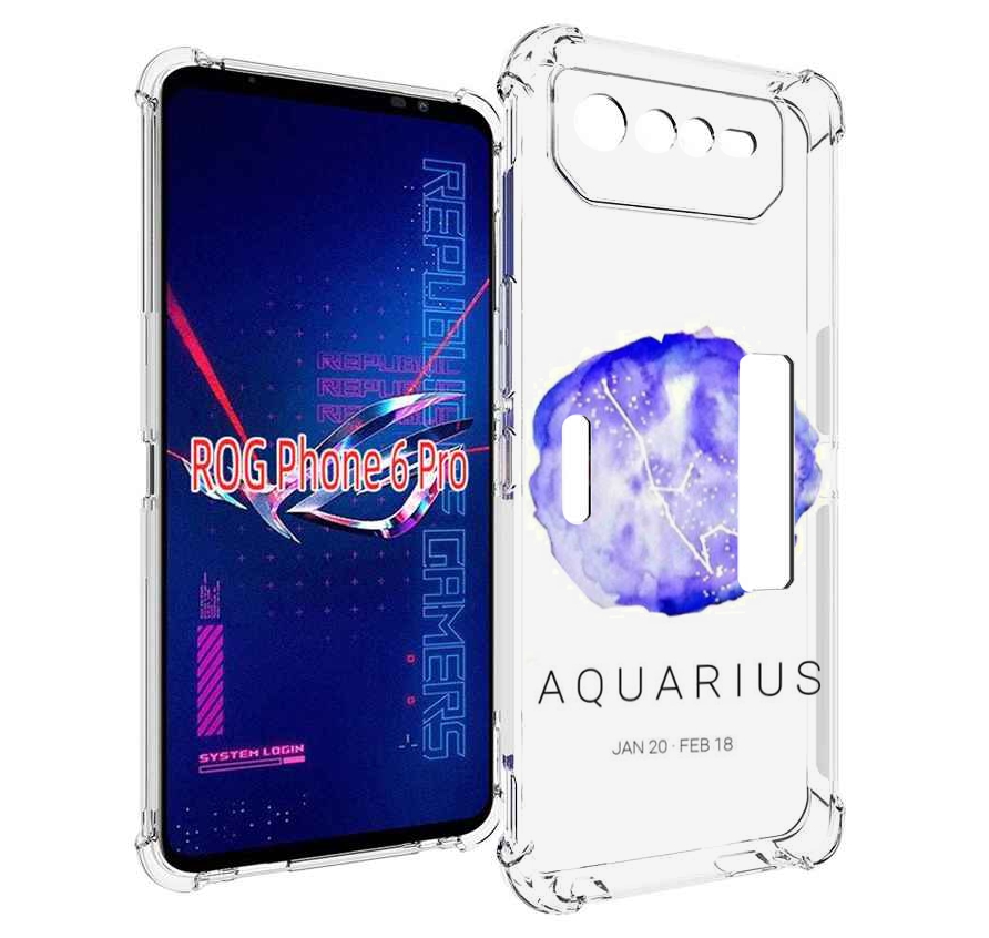 

Чехол MyPads знак зодиака водолеи 5 для Asus ROG Phone 6 Pro, Прозрачный, Tocco