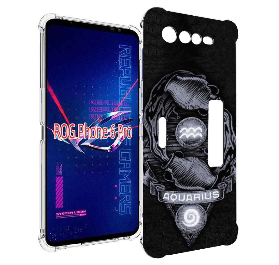

Чехол MyPads знак зодиака водолеи 6 для Asus ROG Phone 6 Pro, Прозрачный, Tocco