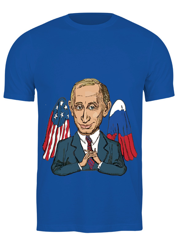 

Футболка мужская Printio Mr president синяя 3XL, Синий, Mr president