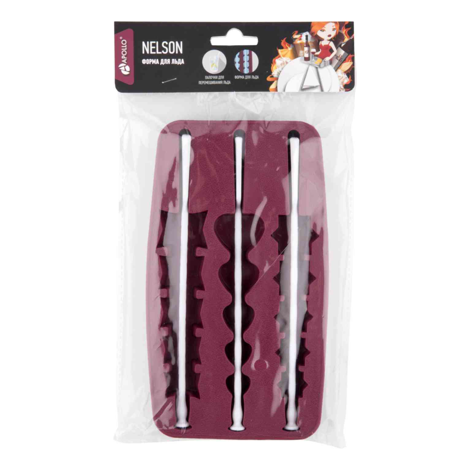 

Форма для льда Apollo Nelson 20x11 см, Фиолетовый